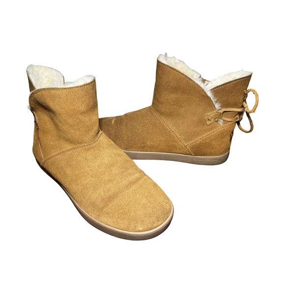 Koolaburra by UGG Boots Womens Size 10 Chestnut Suede Shearling Winter 1019362 - Picture 2 of 10